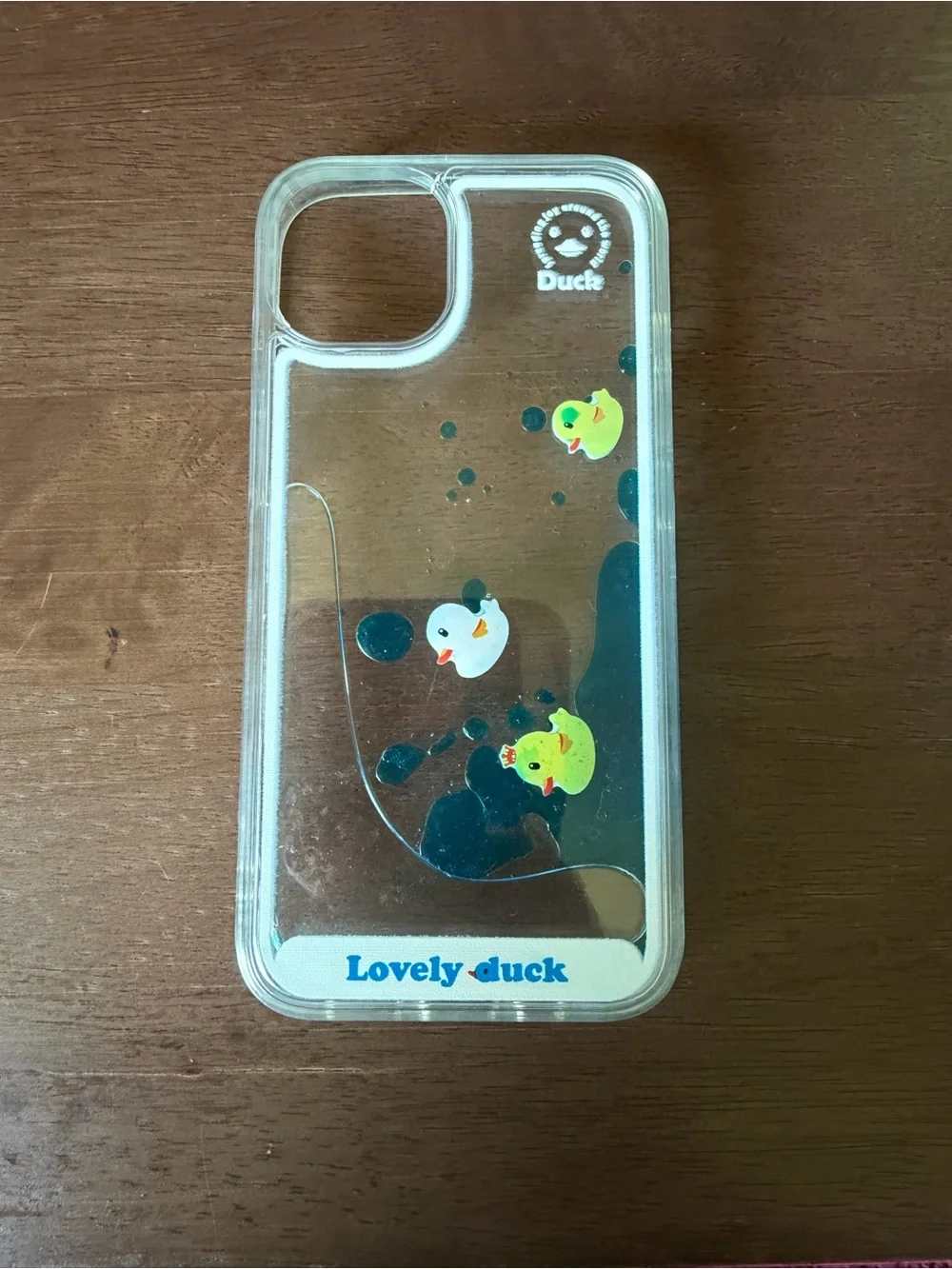 Lovely Duck Clear iPhone Case with Duck Graphics